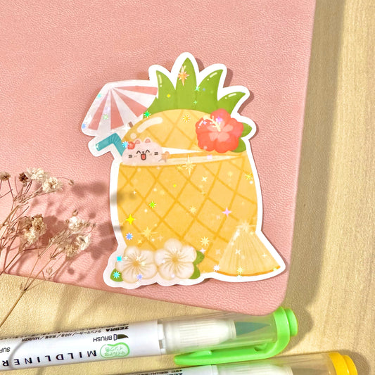 Chubby In Pineapple Sticker