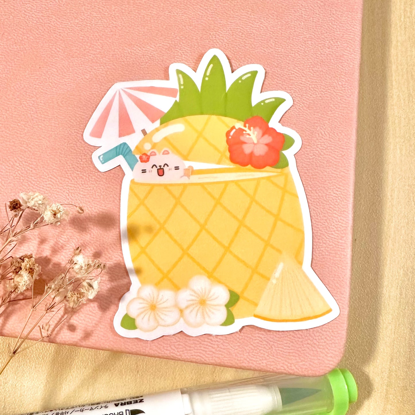 Chubby In Pineapple Sticker