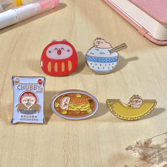 Daruma Chubby Enamel Pin