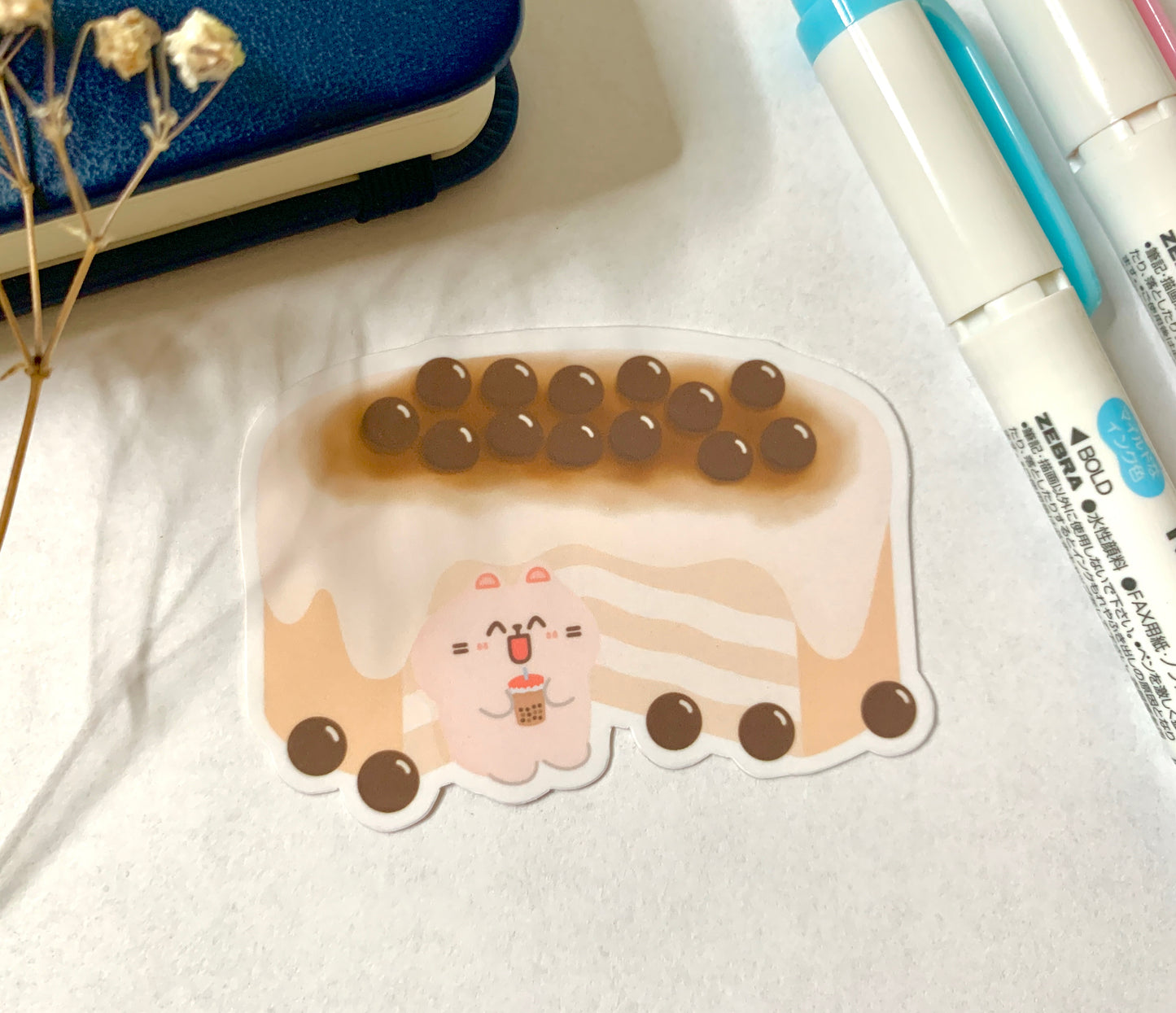 Boba Cake Sticker